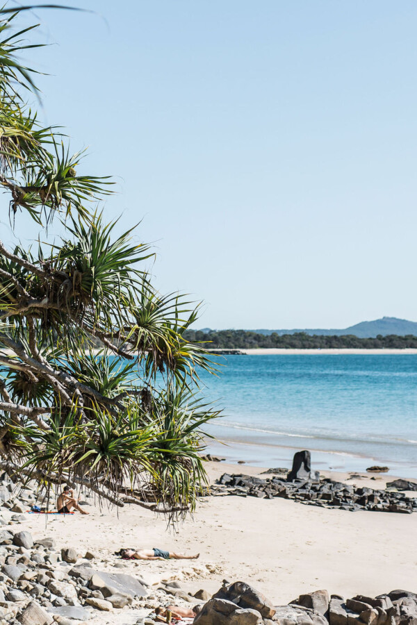 Sunny beach view